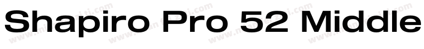 Shapiro Pro 52 Middle字体转换